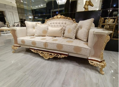 Luxury sofa set 3+3 Seater Textile Designer Chesterfield Sofa 2x 3 Seater new